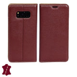 Artisancover genuine European leather case with integrated stand and card holders - Samsung Galaxy S8 - 3rd Generation