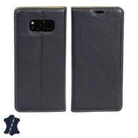 Artisancover genuine European leather case with integrated stand and card holders - Samsung Galaxy S8 - 3rd Generation