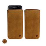 Artisanpouch genuine full-grain European leather pouch case - for Samsung Galaxy S7 Edge