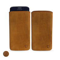 Artisanpouch genuine full-grain European leather pouch case - for Samsung Galaxy S6 Edge