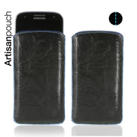 Artisanpouch genuine full-grain European leather pouch case - for Samsung Galaxy S III / S3