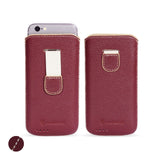 Artisanpouch genuine full-grain European leather pouch case - for Apple iPhone 6/6s Plus, 7 & 8