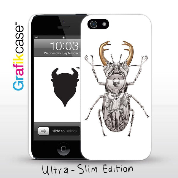 Grafikcase iPhone SE/5/5S case: Stag Beetle by Magnus Gjoen