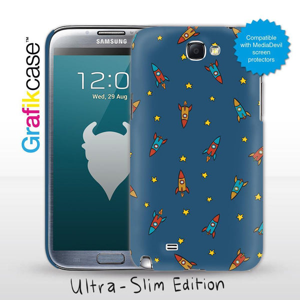 Grafikcase Samsung Galaxy Note II / 2 case: Rockets - Glossy