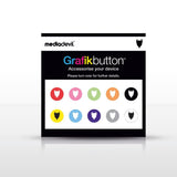 Grafikbutton home button sticker for iPhone and iPad (10 pack)