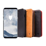 Artisancover genuine European leather case with integrated stand and card holders - Samsung Galaxy S8 - 3rd Generation