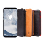 Artisancover genuine European leather case with integrated stand and card holders - Samsung Galaxy S8+ - 3rd Generation