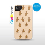 Grafikcase iPhone 4/4S case: Gingerbread Men