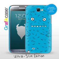 Grafikcase Samsung Galaxy Note II / 2 case: Blue Monster - Glossy