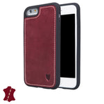 Artisancase Apple iPhone 6/6s leather case-Rustic Burgundy Leather with Cream Stitching-Without card slots