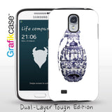 Grafikcase Samsung Galaxy S4 case: White Grenade by Magnus Gjoen