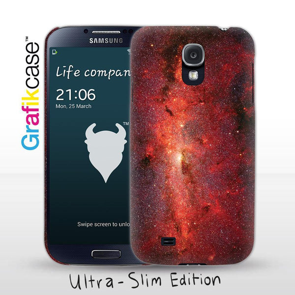 Grafikcase Samsung Galaxy S4 case: Red Galaxy