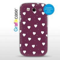 Grafikcase Samsung Galaxy S III case: Confetti Hearts - Glossy