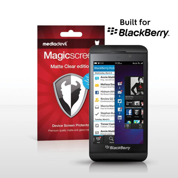 Magicscreen screen protector - Matte Clear (Anti-Glare) Edition - BlackBerry Z10