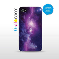 Grafikcase iPhone 4/4S case: Purple Galaxy