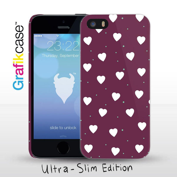 Grafikcase iPhone SE/5/5S case: Confetti Hearts