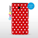 Grafikcase case: White Polka Dots on Red