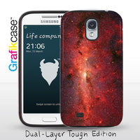 Grafikcase Samsung Galaxy S4 case: Red Galaxy