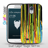 Grafikcase Samsung Galaxy S4 case: Colour Drops by Milo Tchais