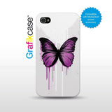 Grafikcase iPhone 4/4S case: Butterfly (Purple) by RYCA 