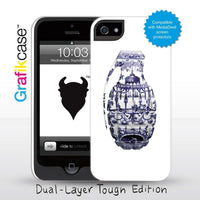 Grafikcase iPhone 5 case: White Grenade by Hidden Moves