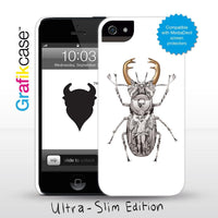 Grafikcase iPhone SE/5/5S case: Stag Beetle by Magnus Gjoen