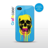 Grafikcase iPhone 4/4S case: Skull (Yellow) by RYCA 