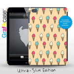 Grafikcase Apple iPad Mini 1/2/3 case: Ice Cream Cones - Glossy