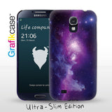 Grafikcase Samsung Galaxy S4 case: Purple Galaxy