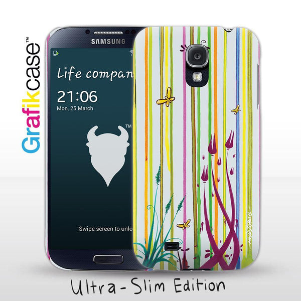 Grafikcase Samsung Galaxy S4 case: Jungle Drops by Milo Tchais