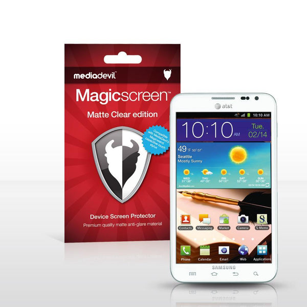 Magicscreen screen protector - Matte Clear (Anti-Glare) Edition - Samsung Galaxy Note