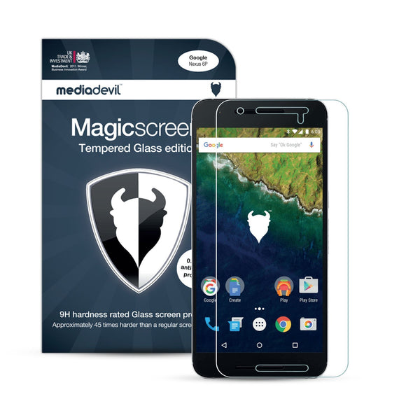 Magicscreen screen protector: Tempered Glass Clear (Invisible) edition - Google Nexus 6P -  (1 x Glass Screen Protector)