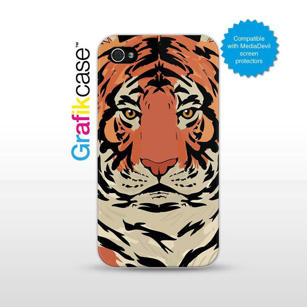 Grafikcase iPhone 4/4S case: Tiger