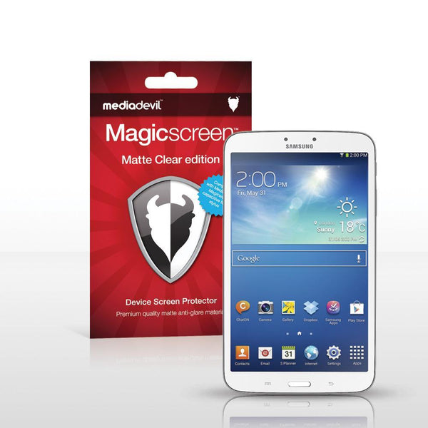 Magicscreen screen protector - Matte Clear (Anti-Glare) Edition - Samsung Galaxy Tab 3 (8.0") WiFi