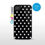 Grafikcase case: White Polka Dots on Black 