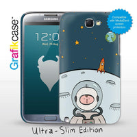 Grafikcase Samsung Galaxy Note II / 2 case: Spaceman - Glossy