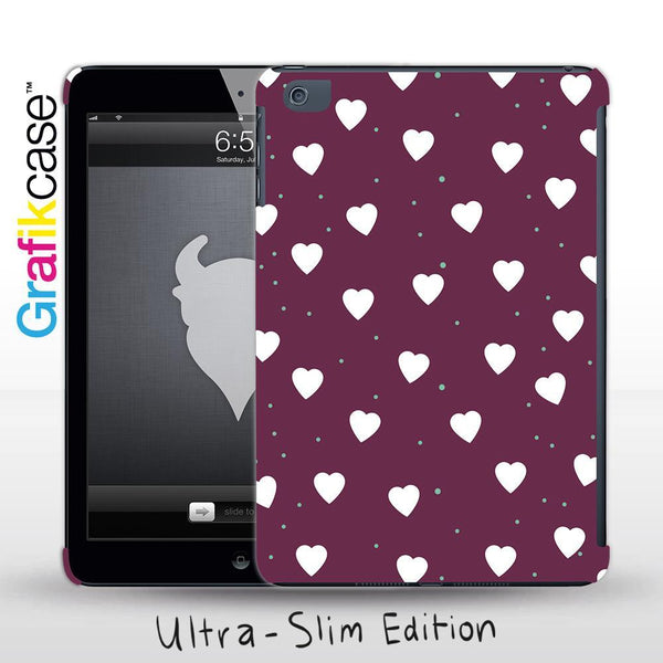 Grafikcase Apple iPad Mini 1/2/3 case: Confetti Hearts - Glossy