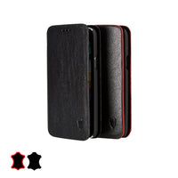 Artisancover genuine European leather case with integrated stand and card holders - Samsung Galaxy S5 Mini