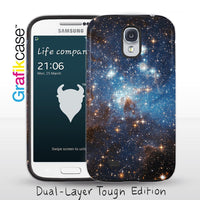 Grafikcase Samsung Galaxy S4 case: Blue Galaxy