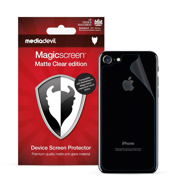 Magicscreen back protector - Matte Clear (Anti-Glare) Edition - Apple iPhone 7 & iPhone 8 - Back