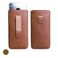 Artisanpouch genuine full-grain European leather pouch case - for HTC One M9 (2015)