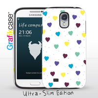 Grafikcase Samsung Galaxy S4 case: Multicoloured Hearts