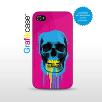 Grafikcase iPhone 4/4S case: Skull (Blue) by RYCA