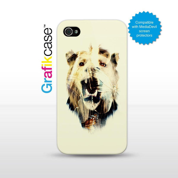 Grafikcase iPhone 4/4S case: The Butterfly Lion by Dan Mountford 