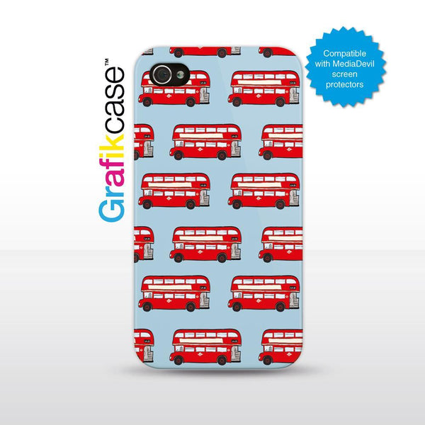 Grafikcase iPhone 4/4S case: London Buses