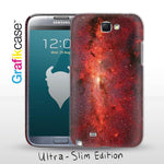 Grafikcase Samsung Galaxy Note II / 2 case: Red Galaxy - Glossy