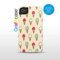 Grafikcase iPhone 4/4S case: Ice Cream Cones