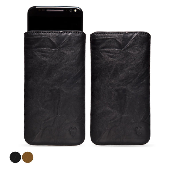 Artisanpouch genuine full-grain European leather pouch case - for Motorola Moto X Style