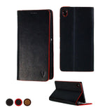 Artisancover genuine European leather case with integrated stand and card holders - Sony Xperia Z3