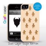 Grafikcase iPhone 5 case: Gingerbread Men